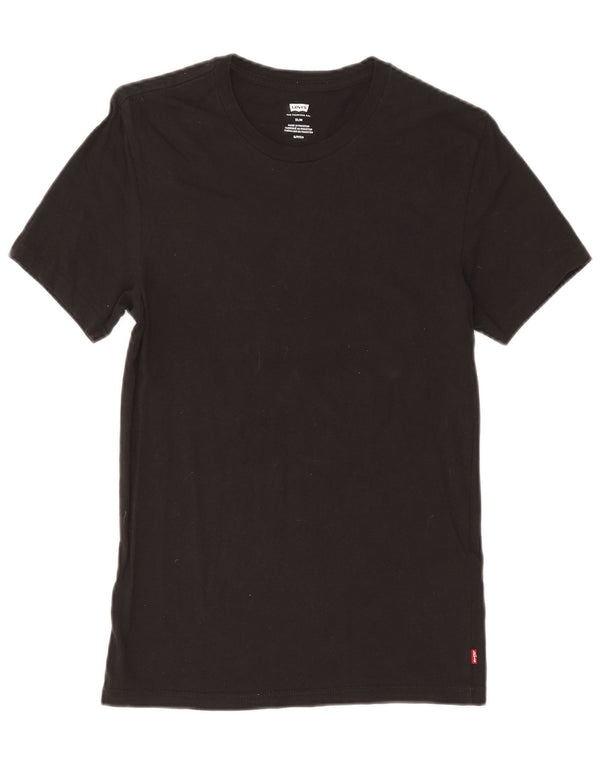 Męski T-shirt Levi's Slim Fit, mały, czarny, bawełniany