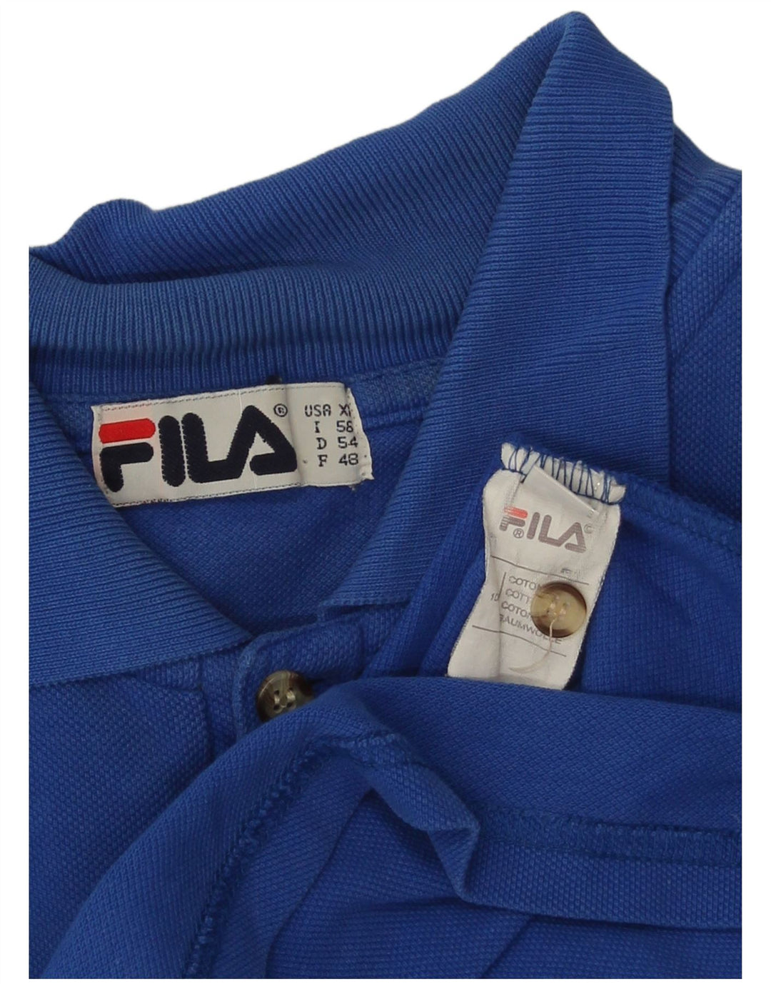 Męska koszulka polo Fila XL, niebieska, bawełniana