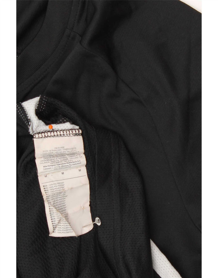 T-shirt męski Nike Top, średni czarny, poliester z blokami kolorów