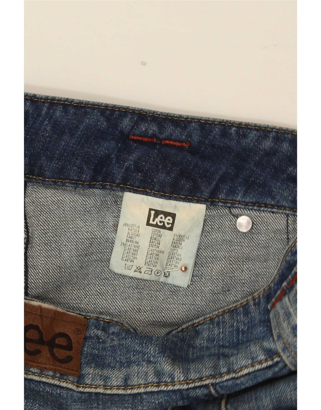 Damskie jeansy Lee Leola Bootcut W27 L35 Niebieskie bawełniane