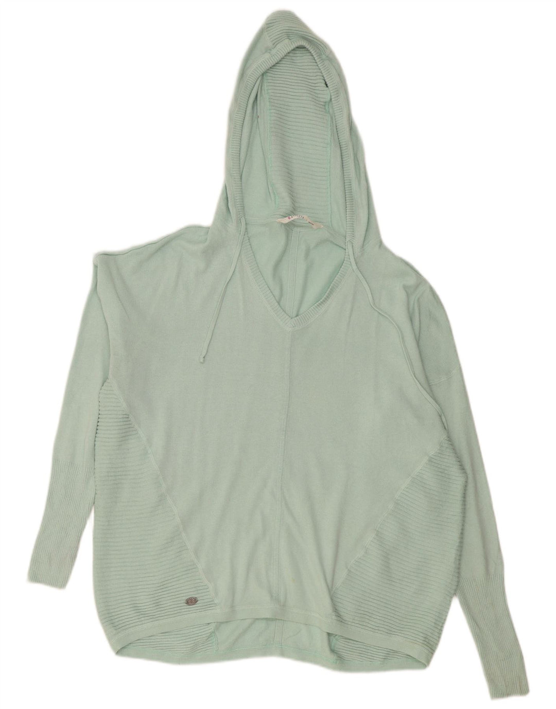 Damski sweter oversize z kapturem Athleta UK 16, duży turkusowy