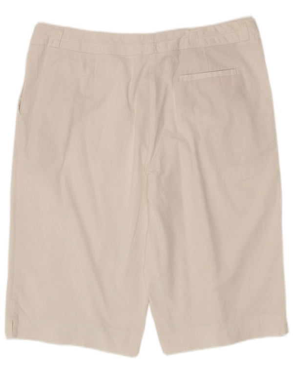 Marks & Spencer Damskie Bermudy UK 16 Duże W36 Biała Bawełna