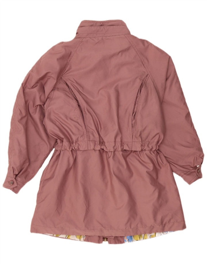 Vintage damska kurtka typu parka oversize EU 42, duży, różowy poliester