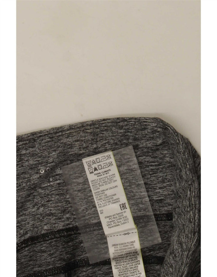Legginsy damskie Marks & Spencer UK 8, małe, szare, z poliestru w blokach kolorów