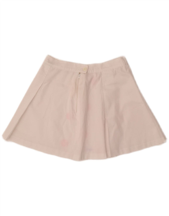Damska spódniczka mini Diadora UK 12 Medium W26, biała, poliester w kropki