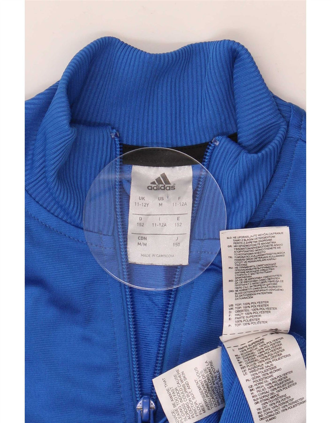 Chłopięca bluza dresowa Adidas 11-12 lat, niebieska, poliestrowa