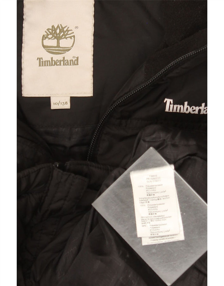 Chłopięca ocieplana kurtka z kapturem TIMBERLAND 9-10 lat, czarny poliester