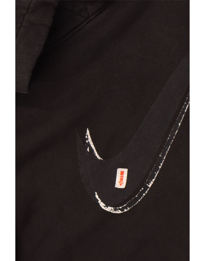 Męski sweter z kapturem Nike z grafiką XL, czarny, bawełniany