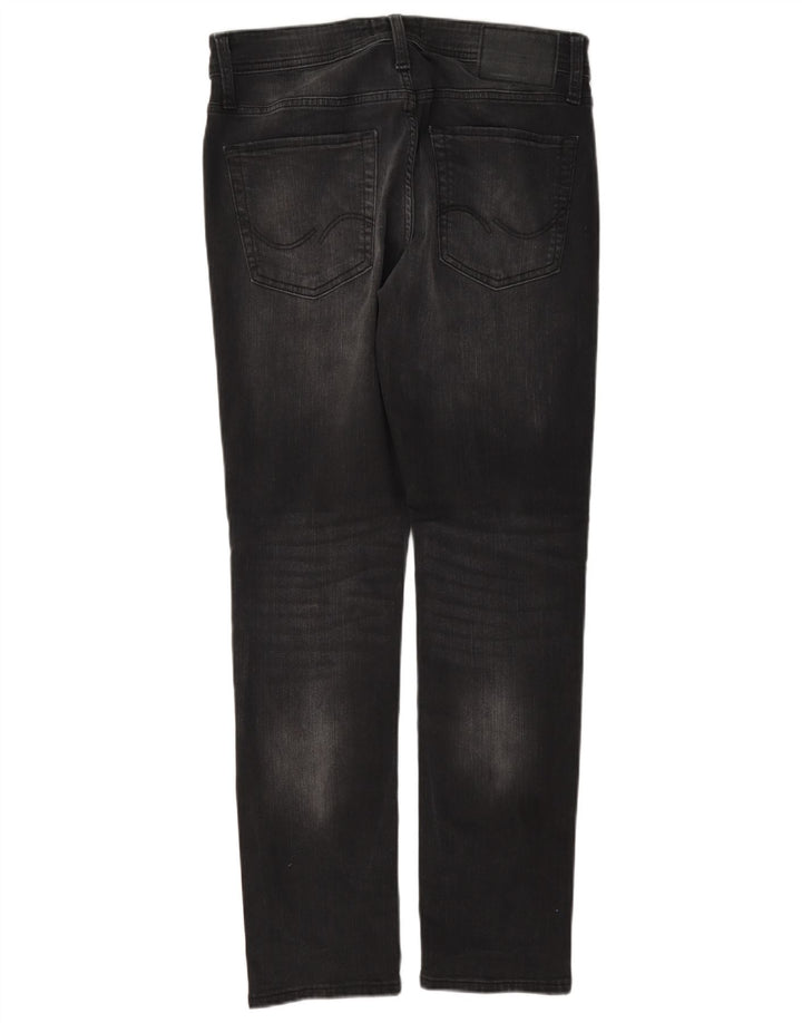 Męskie jeansy Jack & Jones GLENN Slim W30 L32, czarne, bawełniane