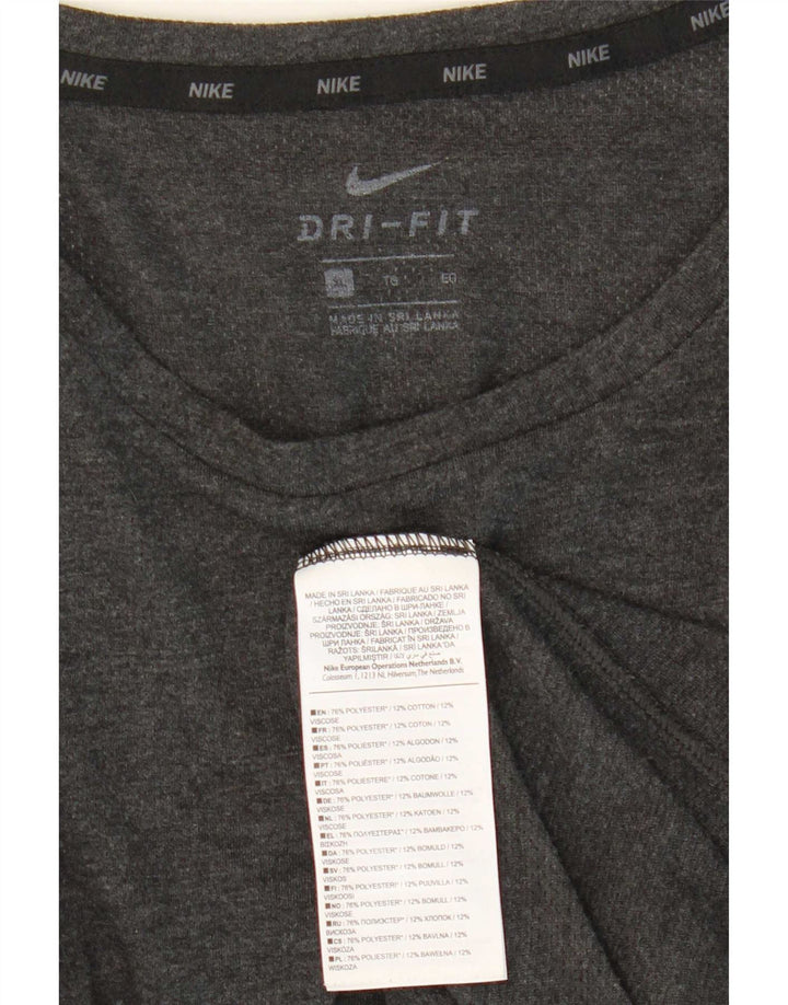 Męska koszulka Nike Dri Fit Top XL, szary poliester