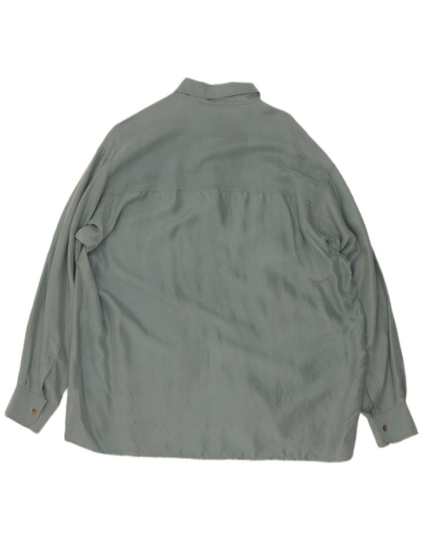 Koszula męska Vintage XL, zielony jedwab