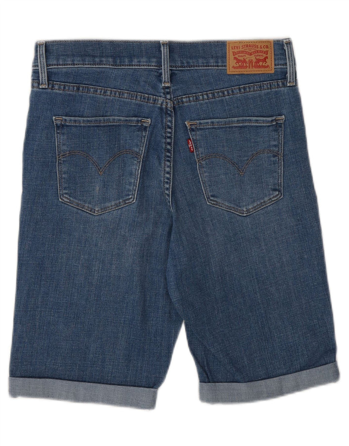 LEVI'S Womens Denim Shorts W27 Small Blue Cotton