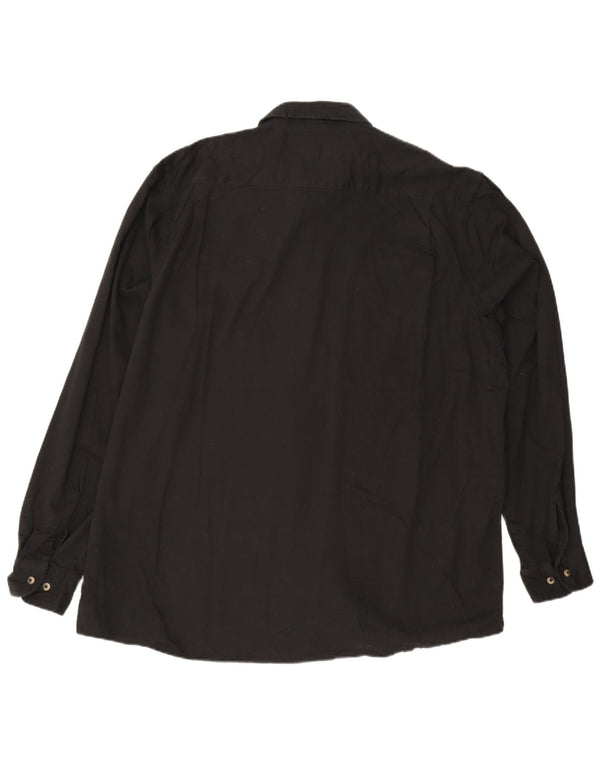 Wrangler Mens Tall Shirt 2XL Black Cotton