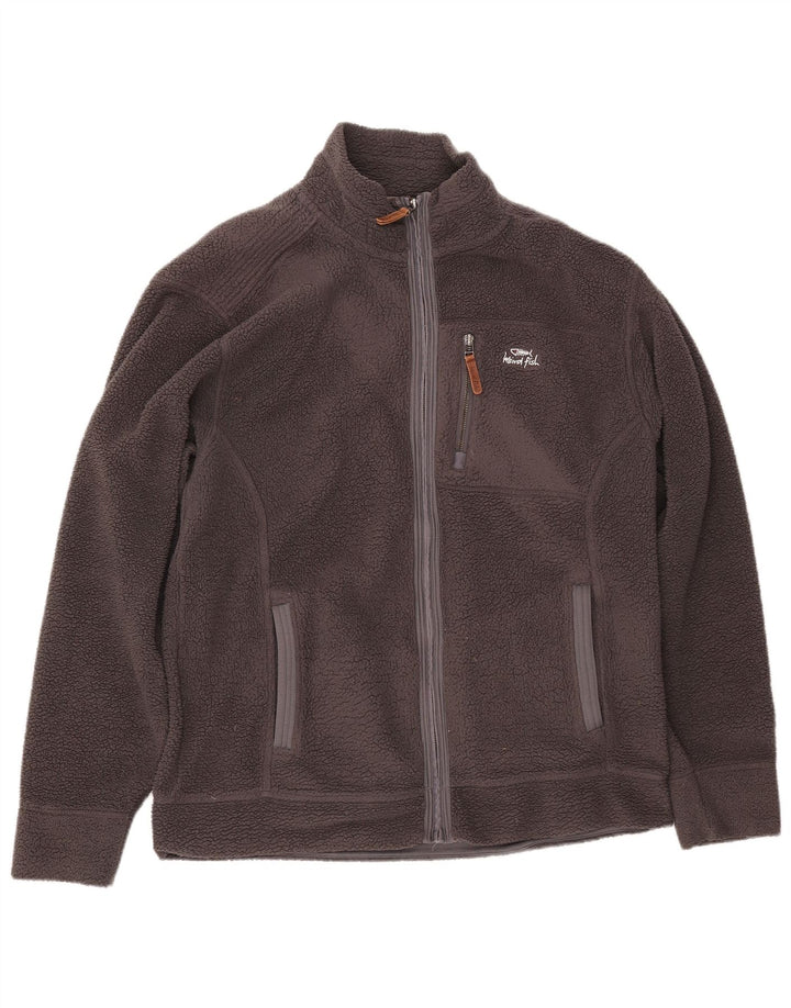 Męska kurtka polarowa WEIRD FISH UK 40, duża, szara, z poliestru