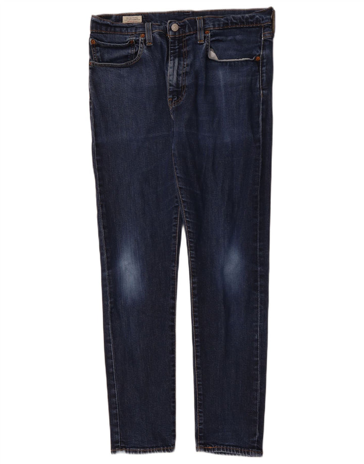 Męskie jeansy LEVI'S 512 Slim Tapered W34 L29 Granatowa bawełna
