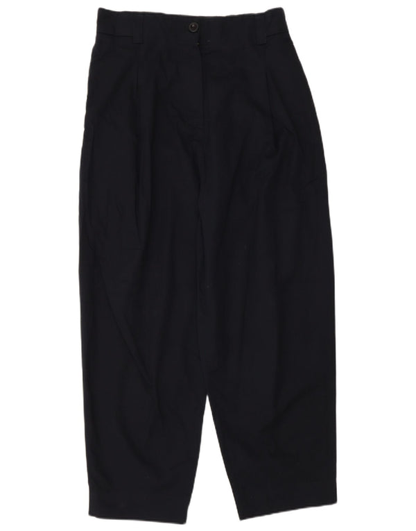 Cos Damskie krótkie spodnie z wysokim stanem EU 36 Small W28 L25 Granatowe