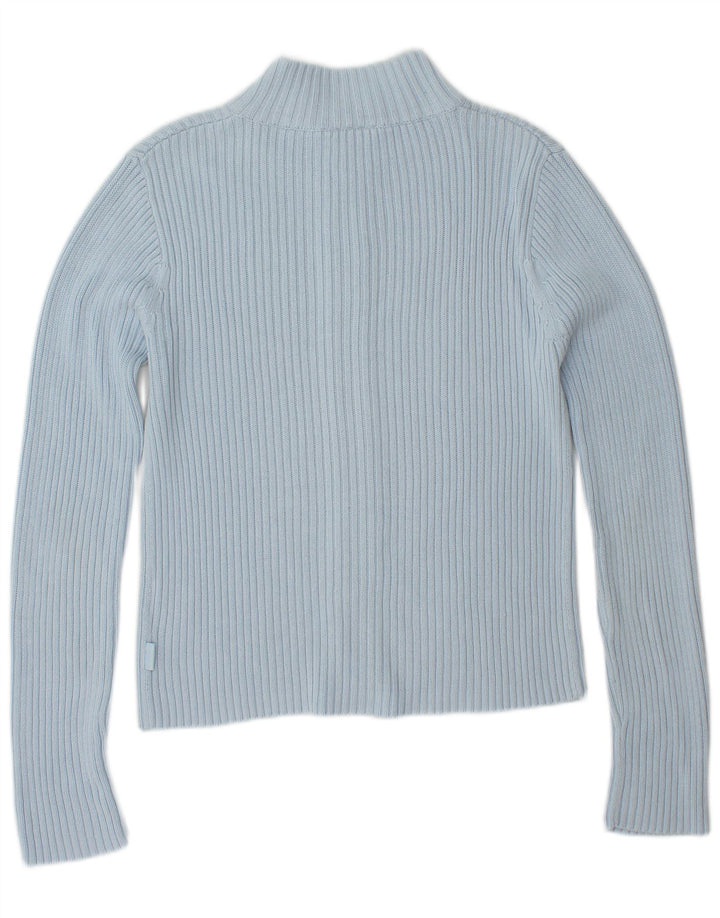 Damski sweter TOM TAILOR Crop Cardigan UK 12 Średni niebieski