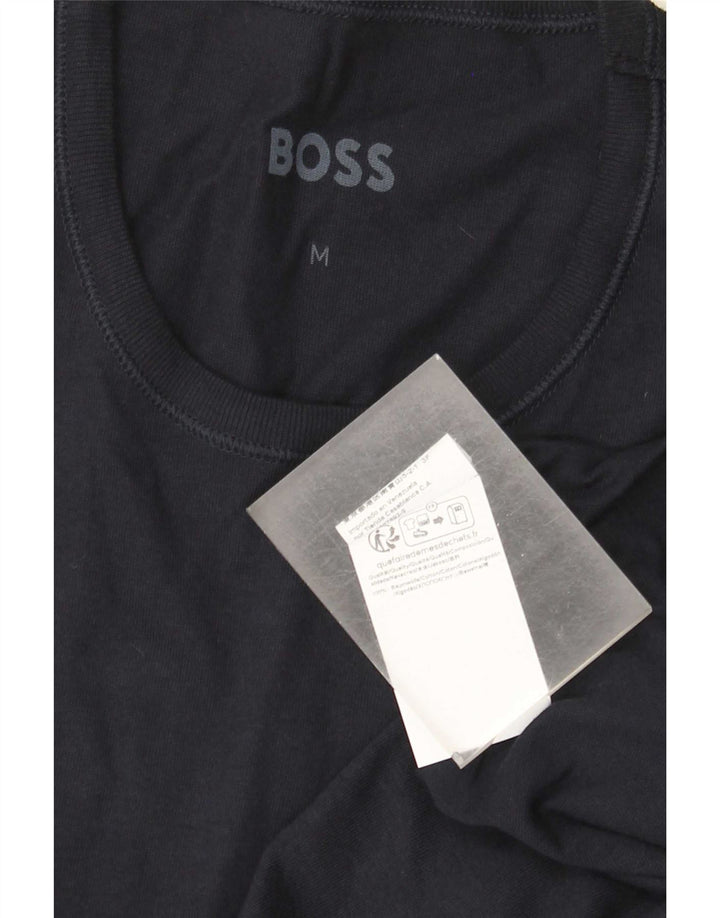T-shirt męski Hugo Boss, średni, granatowy, bawełniany