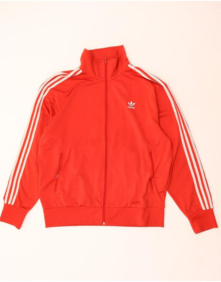 Adidas Męska bluza dresowa XL Czerwona poliestrowa
