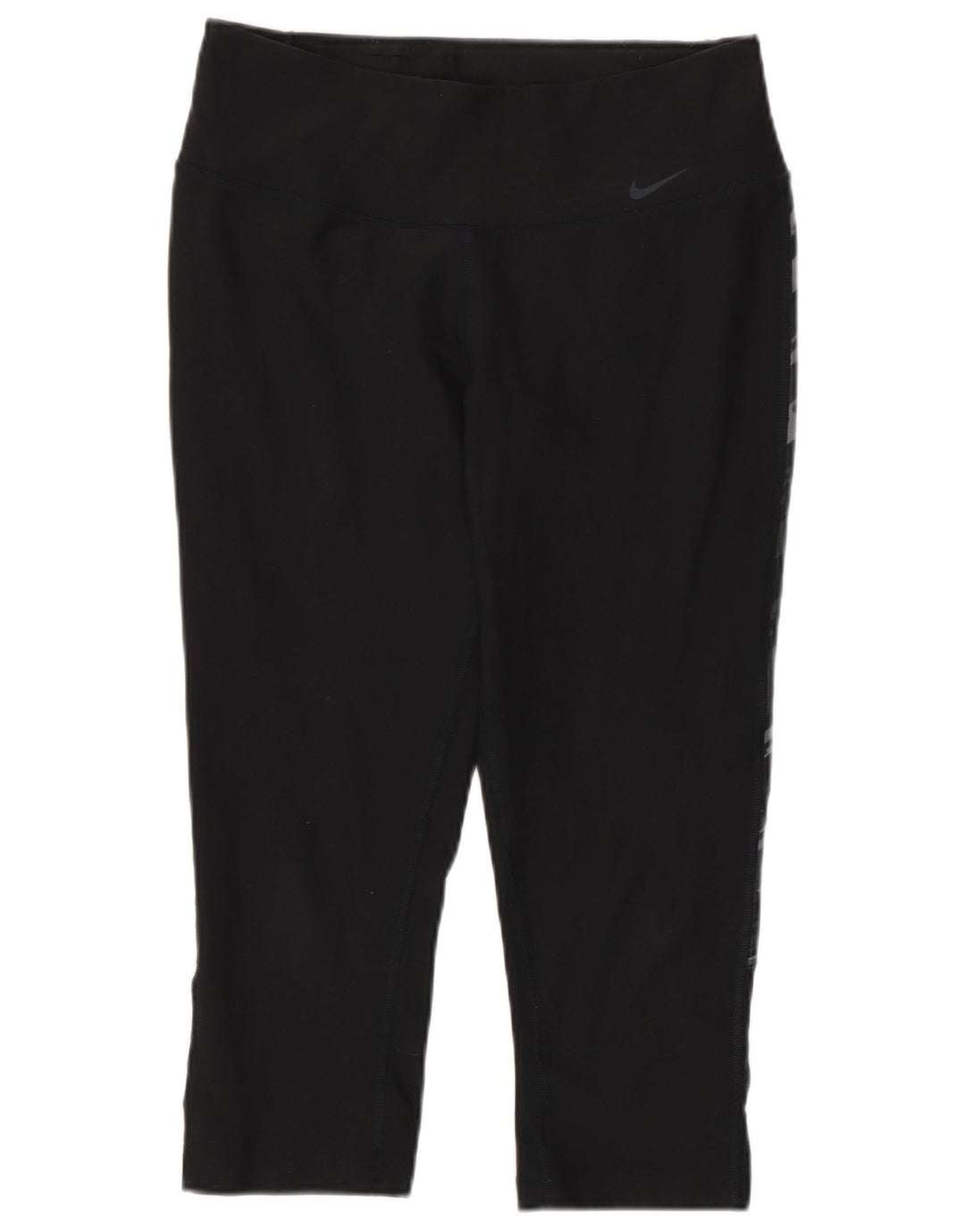 Damskie legginsy Nike Dri Fit Capri UK 10, mały, czarny, kamuflażowy poliester