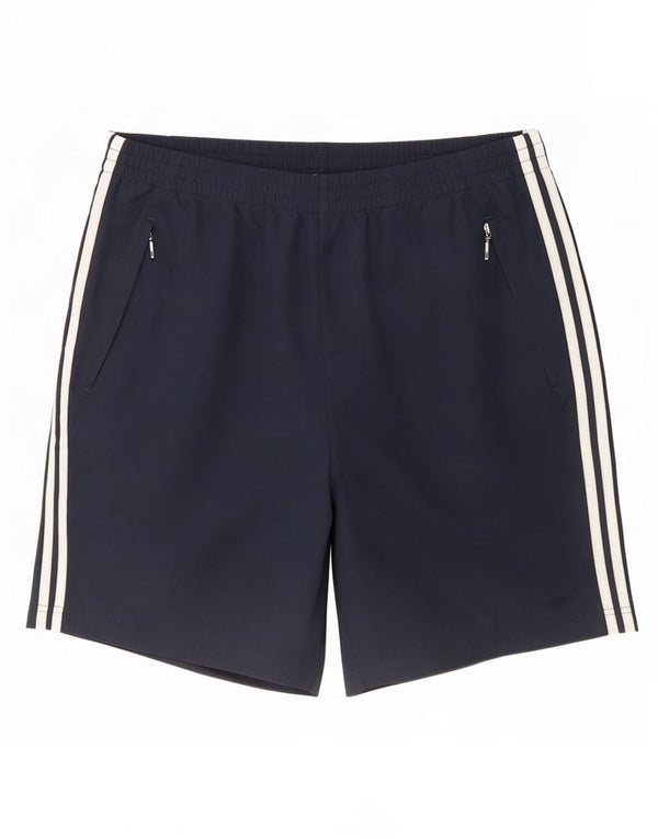 Męskie spodenki sportowe Adidas XL granatowe, poliestrowe