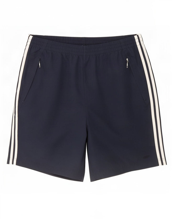 Męskie spodenki sportowe Adidas XL granatowe, poliestrowe