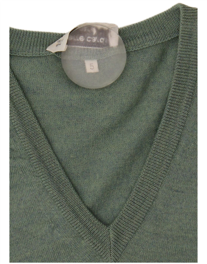 Męski sweter Pierre Cardin z dekoltem w kształcie litery V, średni zielony