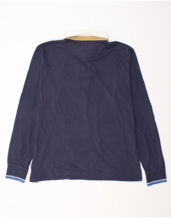 Męska koszulka polo do rugby North Sails z długim rękawem, 2XL, granatowa, bawełniana