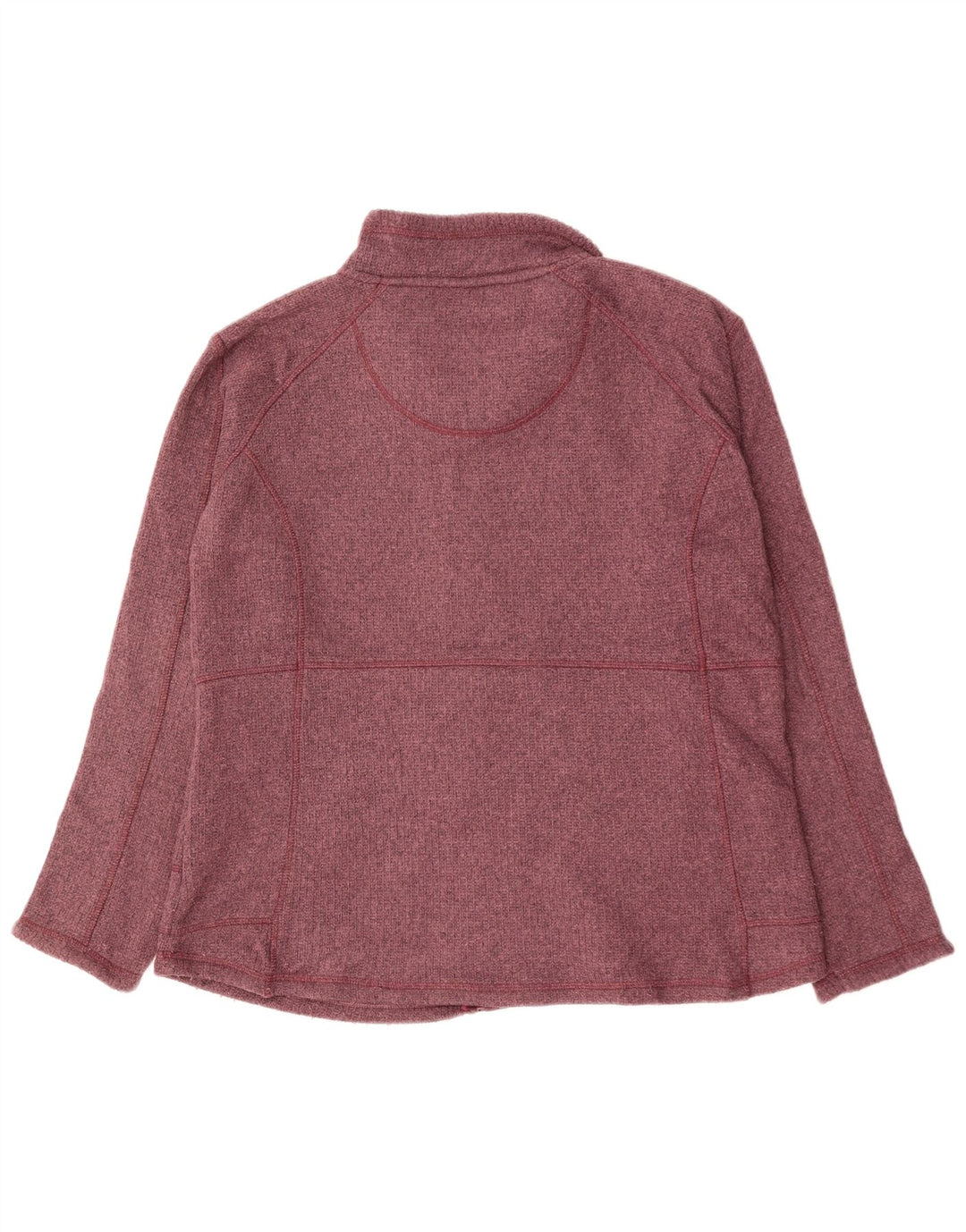 Damski sweter oversize WEIRD FISH, UK 18 XL, bordowy poliester