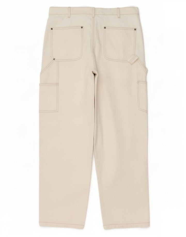 Jeansy męskie Zara Cargo Straight EU 42 Large W32 L30 Beżowe