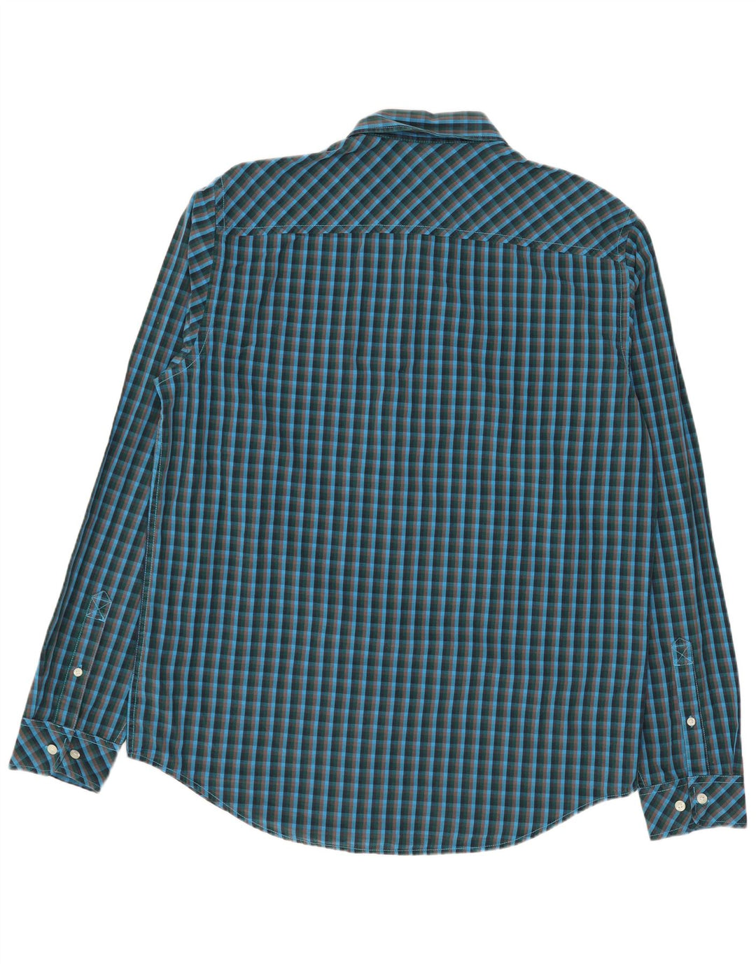 TIMBERLAND Męska koszula slim fit, duża, niebieska, bawełniana krata