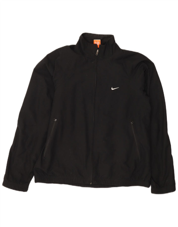 Męska kurtka dresowa Nike UK 38/40, średni czarny poliester