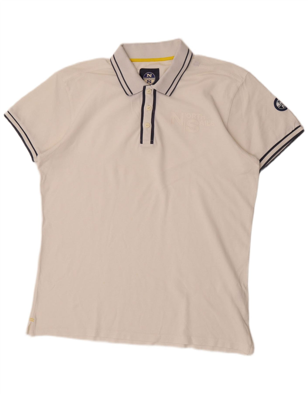 Męska koszulka polo North Sails 2XL, bawełniana w białe paski