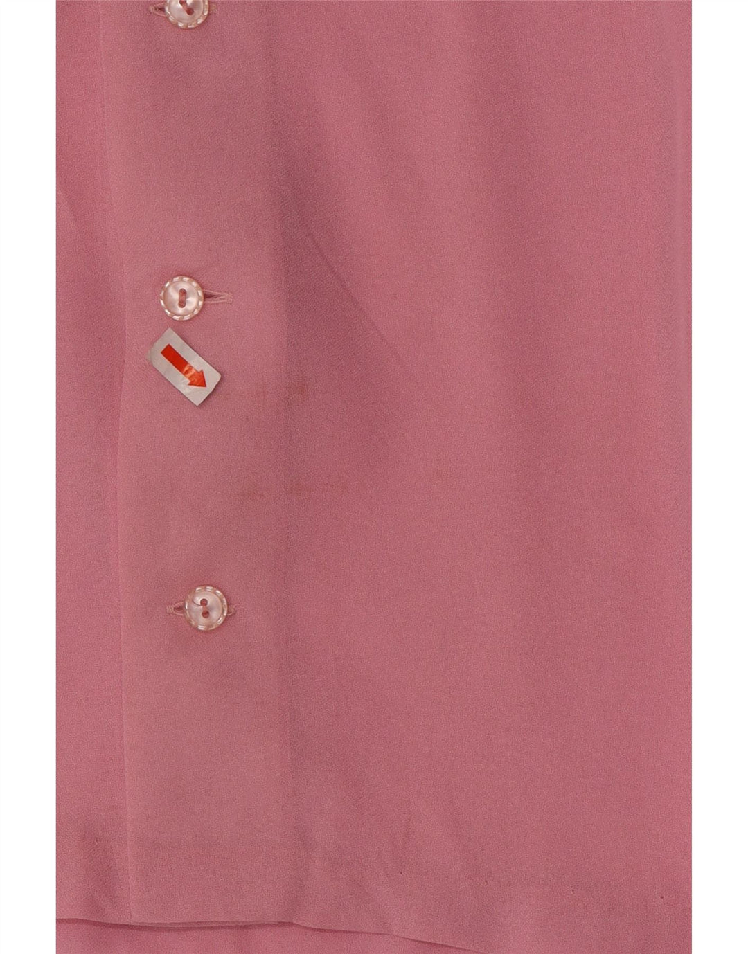 Damska bluzka z długim rękawem w stylu vintage, UK 12, średni róż