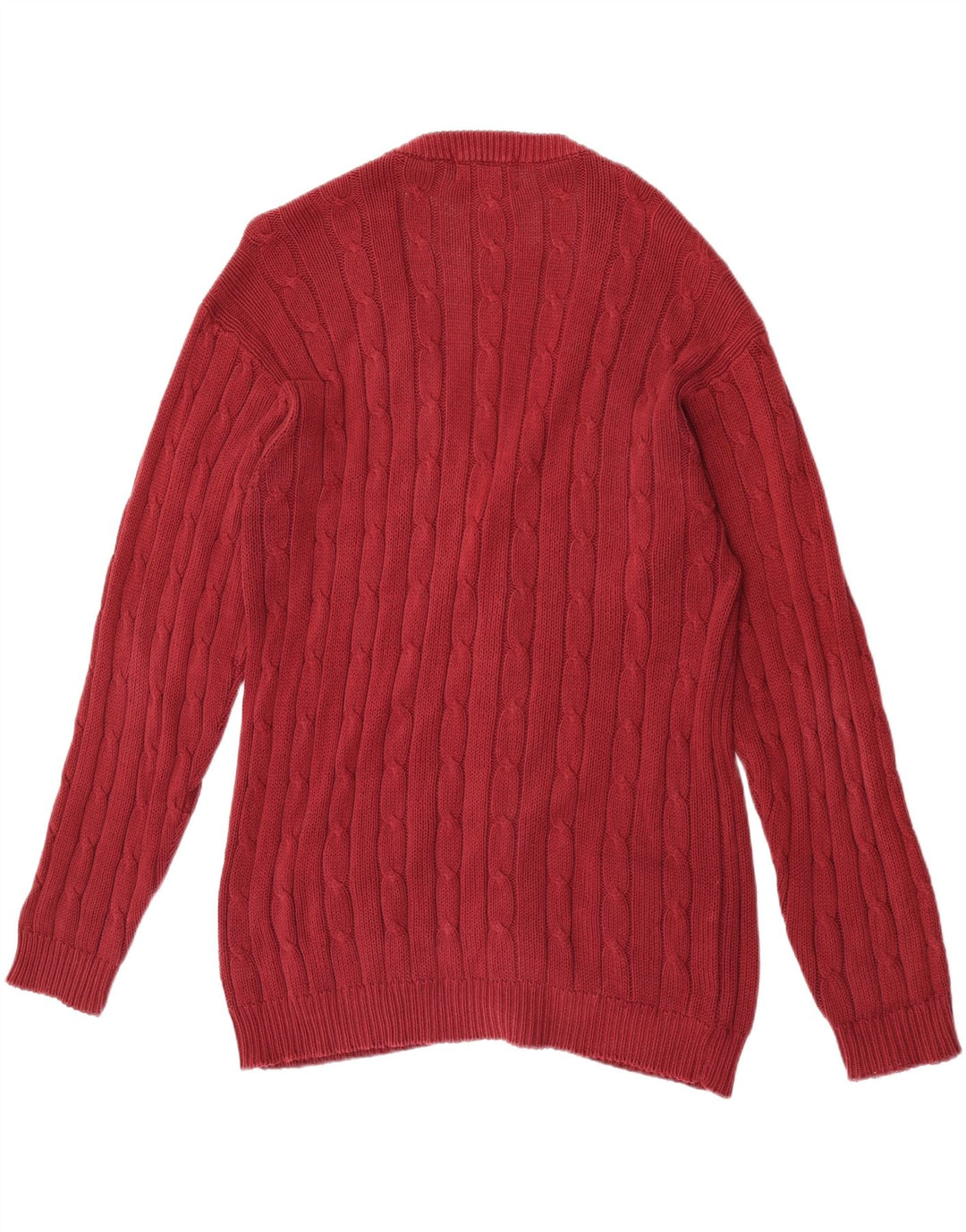 Męski sweter rozpinany VINTAGE, duży, bordowy
