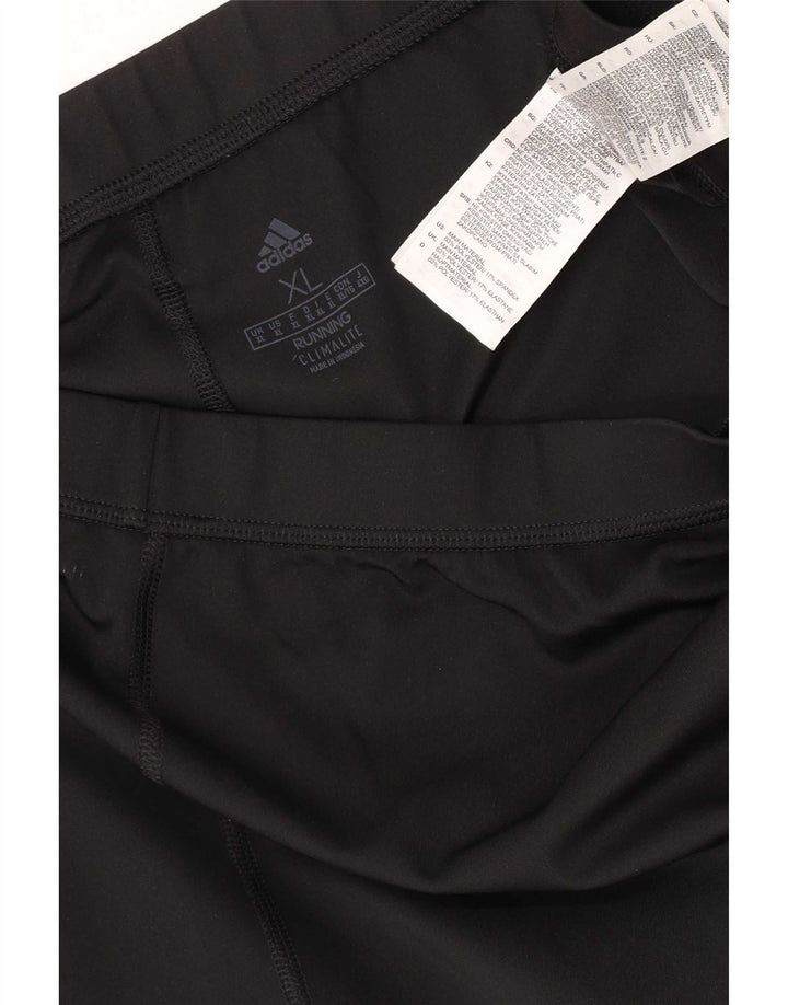 Damskie legginsy Adidas Climalite XL, czarne, poliestrowe, sportowe