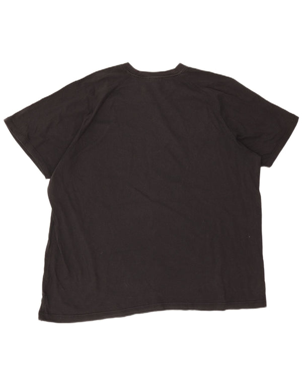 Męska koszulka z grafiką Adidas Top 2XL Czarna bawełna
