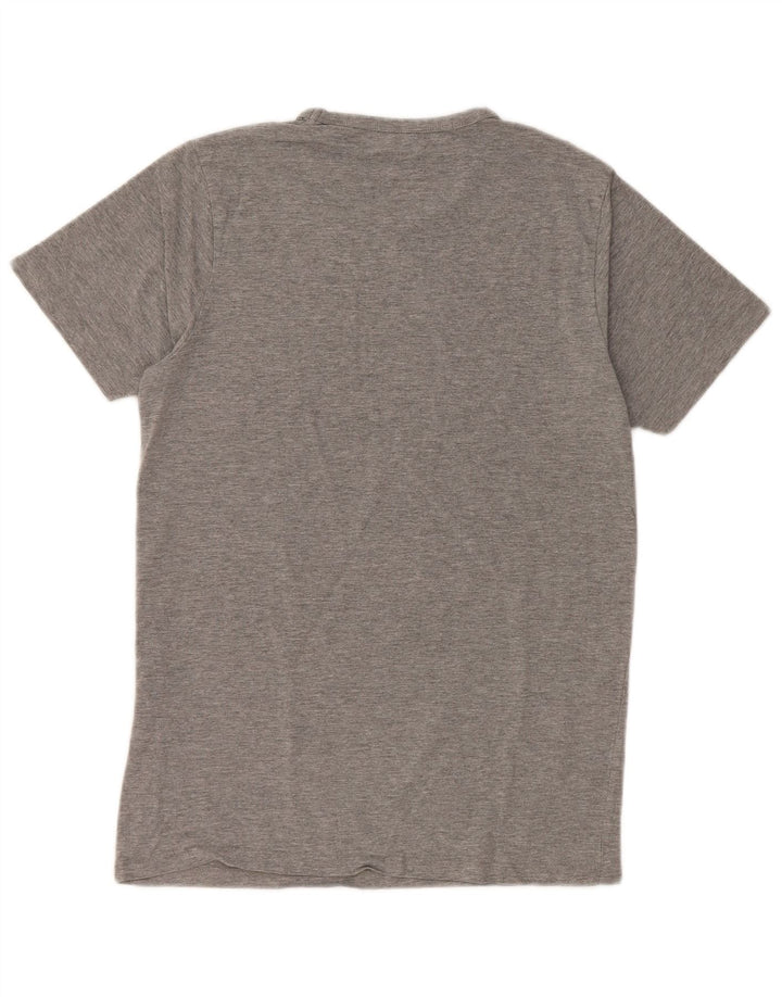 Męski T-shirt JACK & JONES Średnioszary, bawełniany nakrapiany