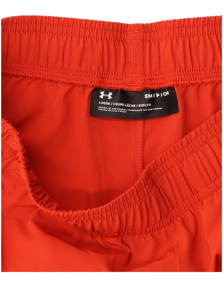 Męskie spodenki sportowe UNDER ARMOUR, małe, pomarańczowe, z blokami kolorów