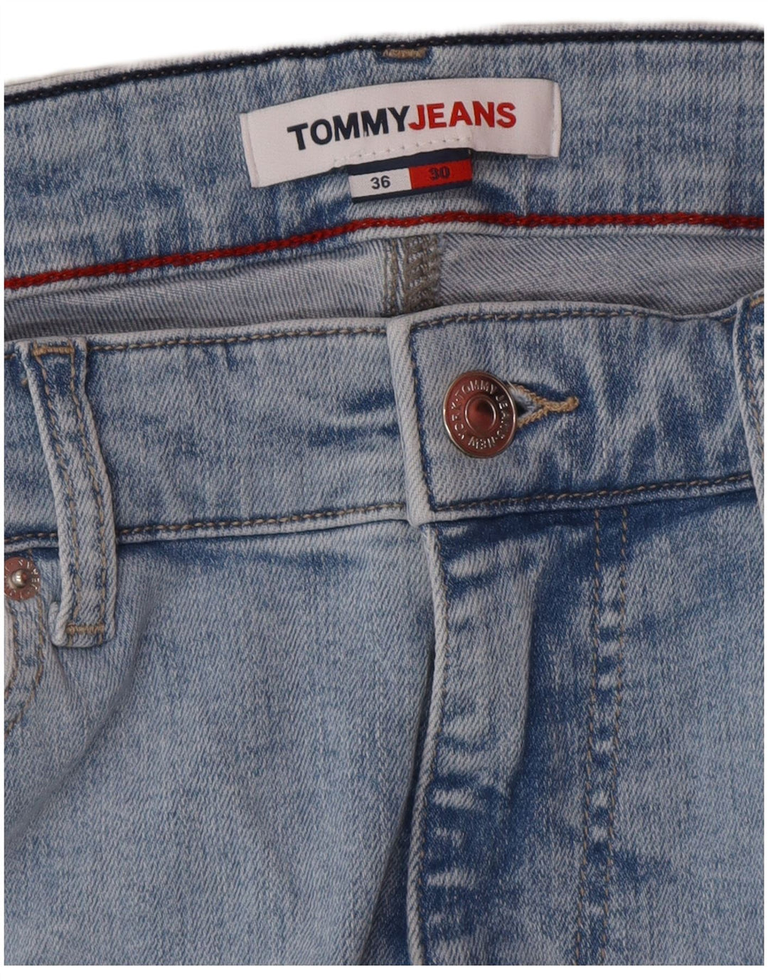 Męskie jeansy slim fit TOMMY HILFIGER W36 L30 niebieskie