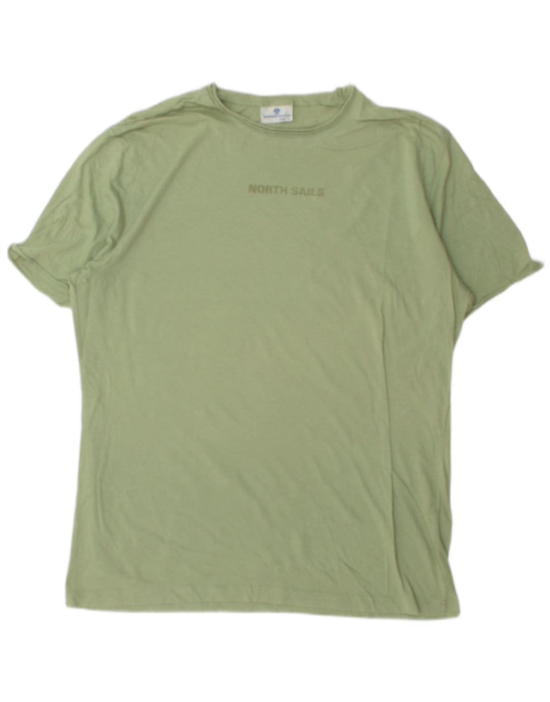 Męski T-shirt z grafiką NORTH SAILS, duży, zielony, bawełniany