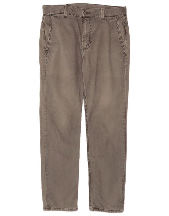 Męskie spodnie typu slim chino Levi's W31 L30 Szara bawełna
