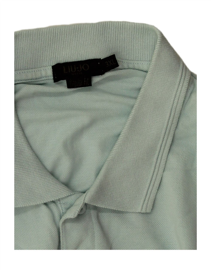 Męska koszulka polo Liu Jo 3XL, niebieska, bawełniana