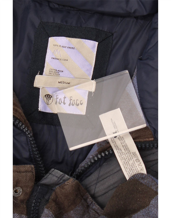 Męska wyściełana kamizelka FAT FACE UK 38 Średni granatowy nylon w blokach kolorów