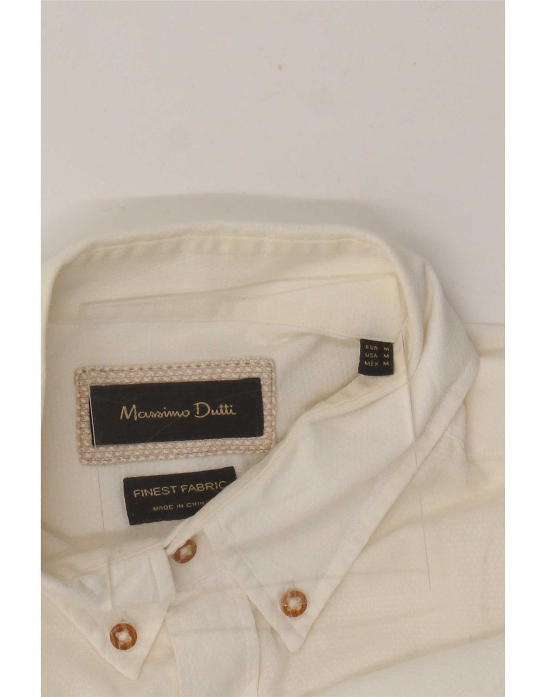 Koszula męska Massimo Dutti, średnia, w kolorze złamanej bieli