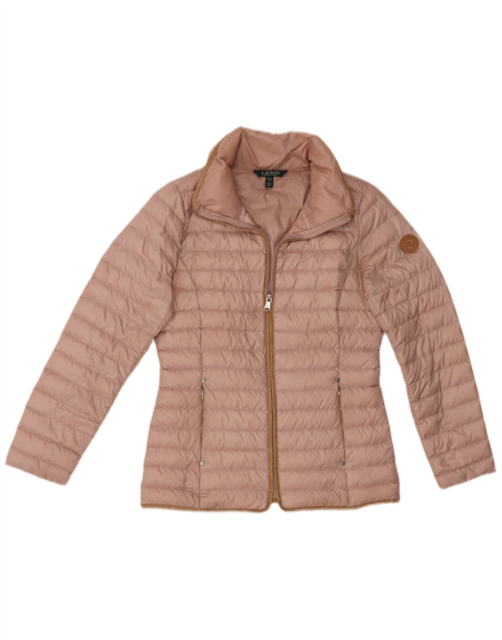 Damska ocieplana kurtka Ralph Lauren UK 6 XS Różowy poliester