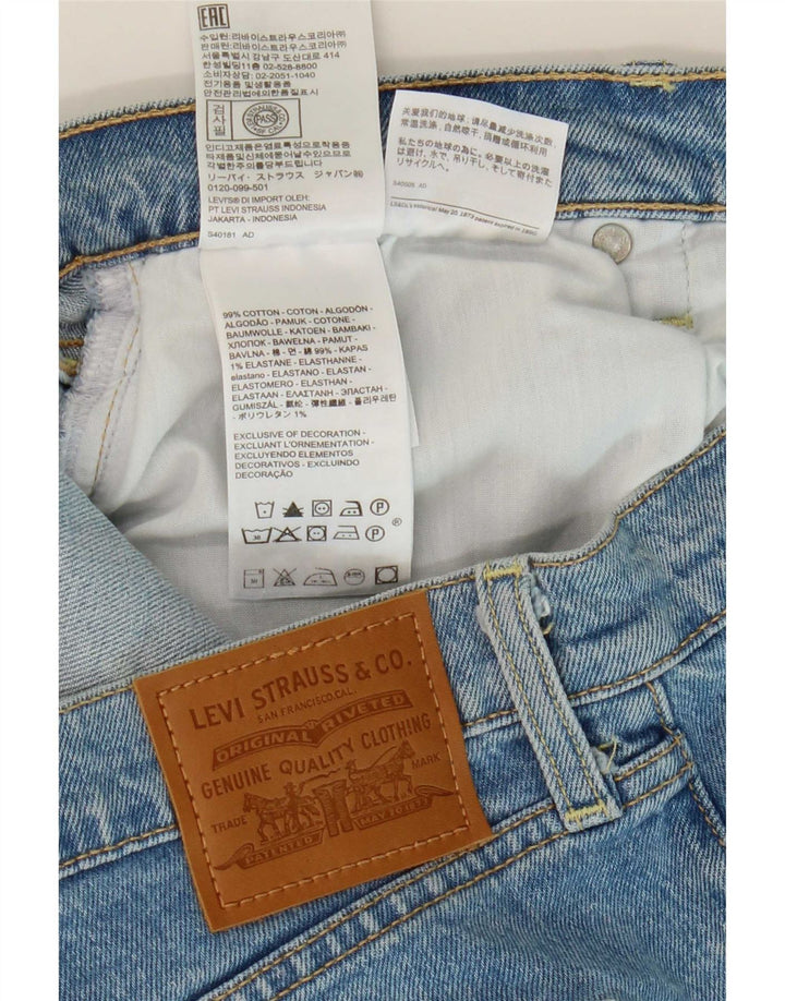 Damskie spodenki jeansowe Levi's Ribcage W32, duże, niebieskie, bawełniane