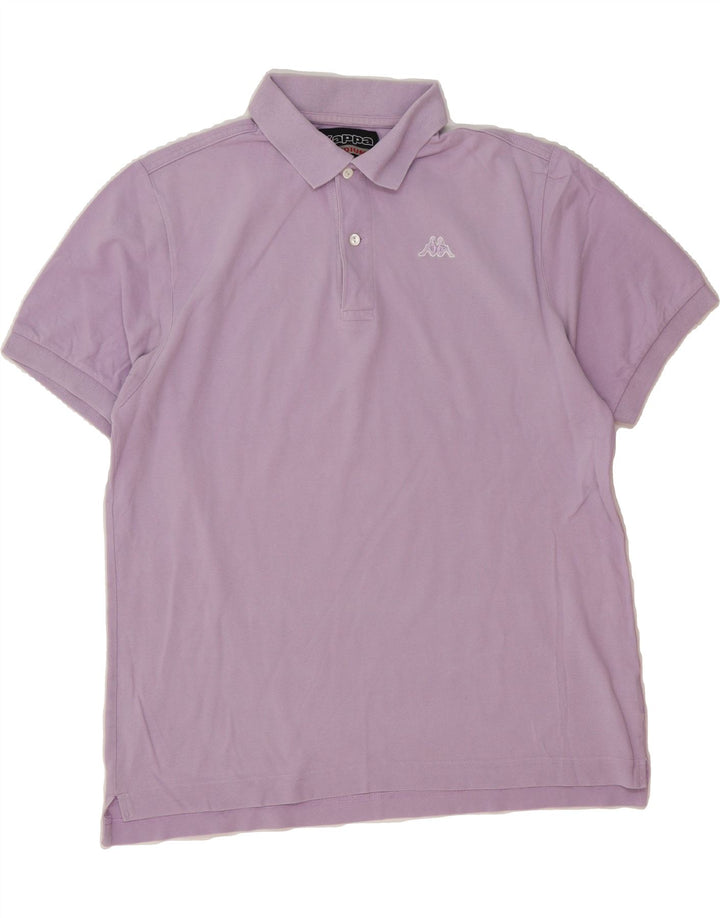 KAPPA Mens Polo Shirt Medium Purple Cotton Vintage Kappa and Second-Hand Kappa from Messina Hembry 