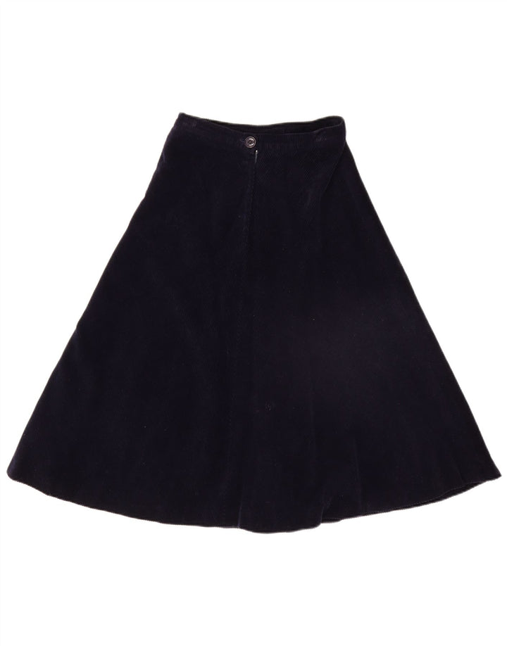 PIERRE D'ALBY Damski zestaw dwuczęściowych spódnic sztruksowych UK 10 Small W24 Granatowy