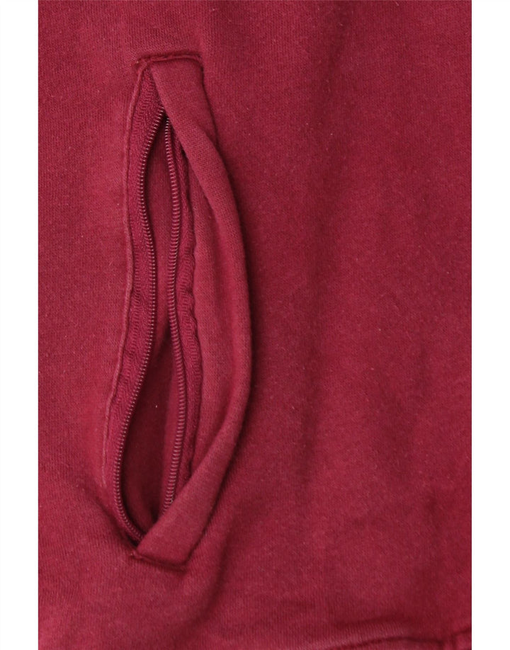 UMBRO Męski sweter z kapturem XL, bordowy, bawełniany z blokami kolorów